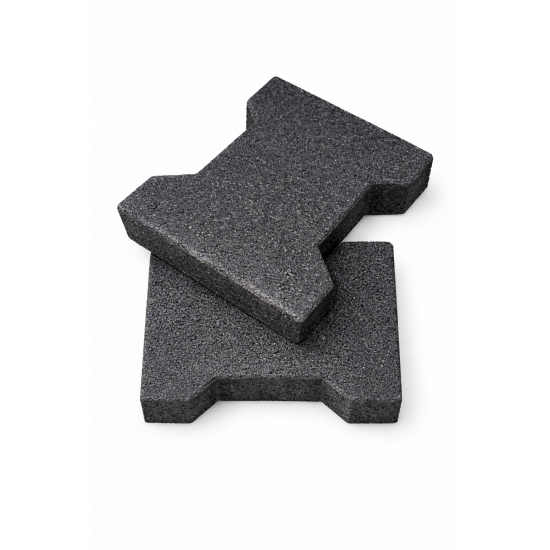 NS Zámková gumová dlažba Black 2.tr.