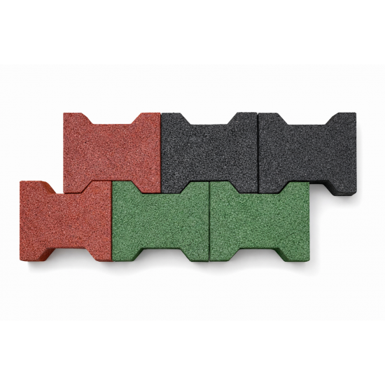 NS Zámková gumová dlažba Black 2.tr.