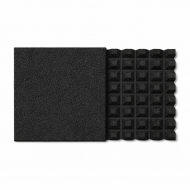 RE Gumová doska small Black 40mm 28raster