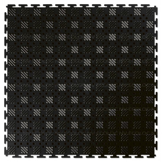 EL Lock Mat Open Recycled Black 14mm