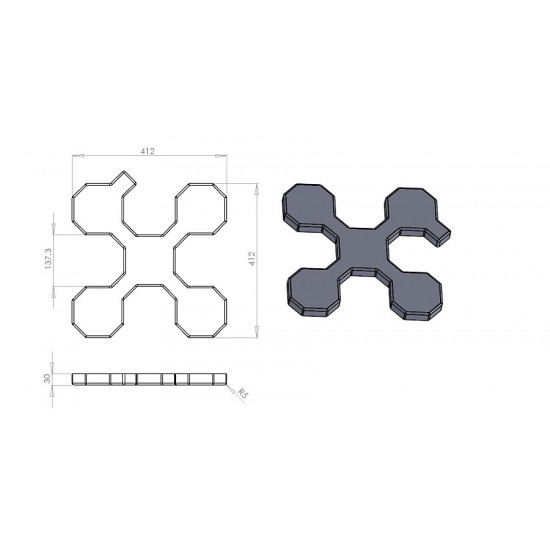 Zámková PVC ECO dlažba 30mm Zámková PVC ECO dlažba 30mm